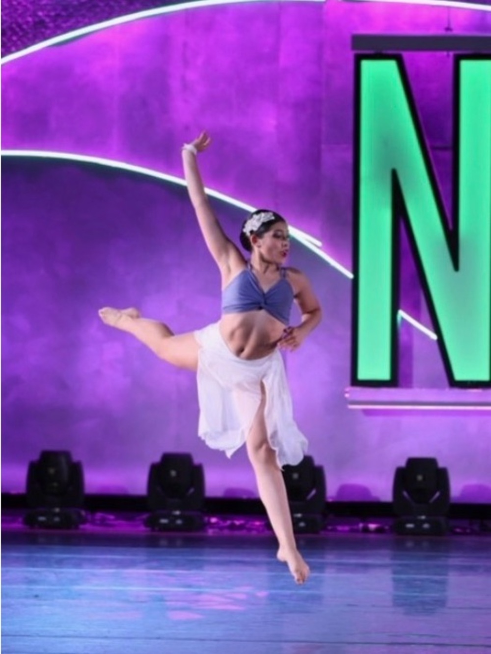 Balera LC Lavender White Lyrical Dance Costume Set Contemporary Solo